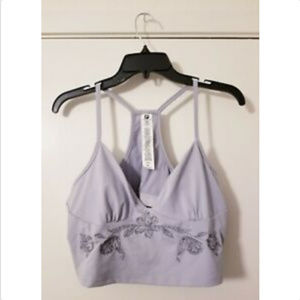 fabletics Embroidered Crop with Built in Bra